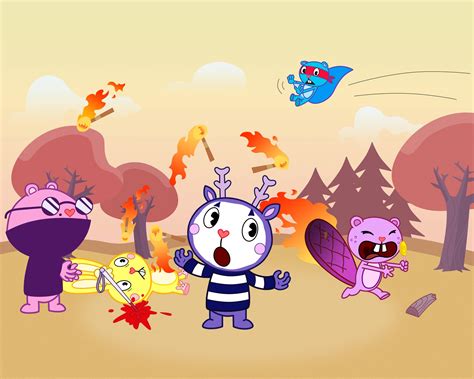 happy tree friends and friends|happy tree friends cbeebies.